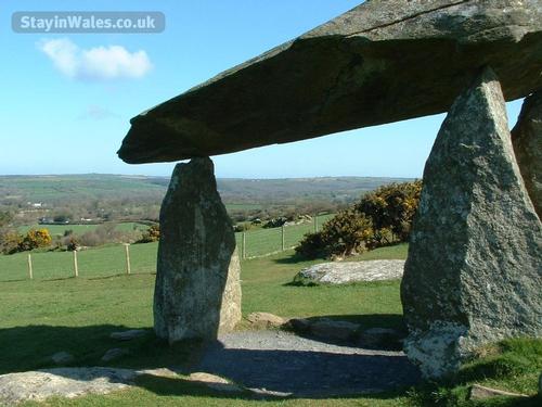 Pentre Ifan (ancient burial site), Pembrokeshire - one of many historical features of the county