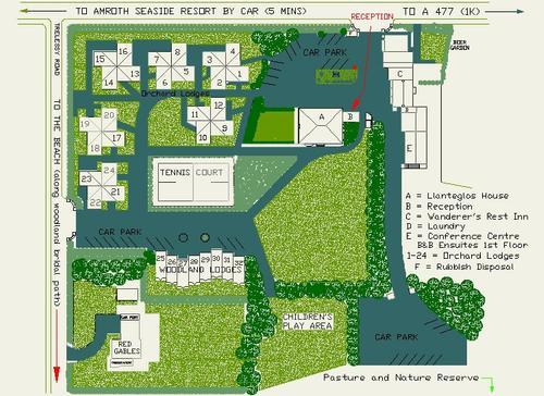 Map of Llanteglos Holiday Site