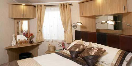 Platinum caravan bedroom