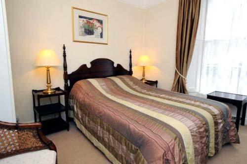 Double king size bed in Crwys flat which also has a double sofabed in the living room.