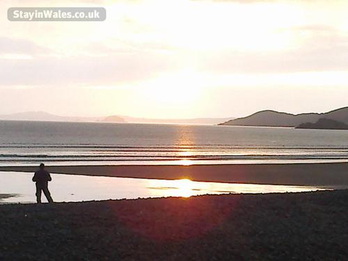 Sunset over Newgale Beach