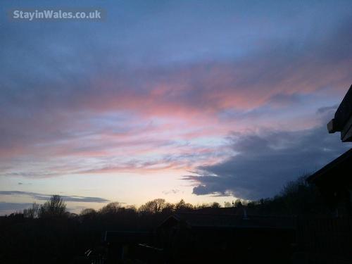 Sunset over the Lodge