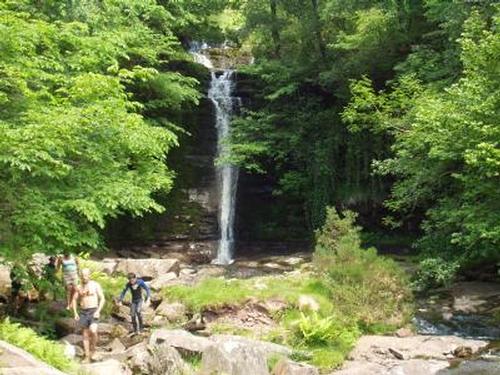 Nearby Talybont reservoir and waterfall