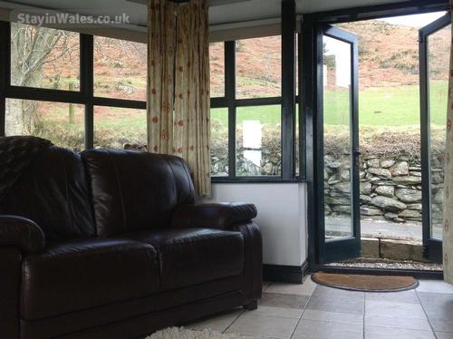View through door