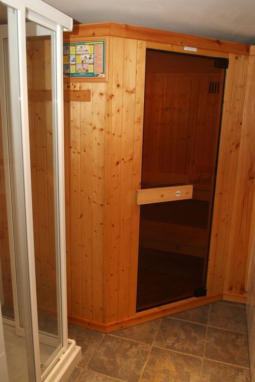 3 to 4 person sauna at Hendre Farmhouse