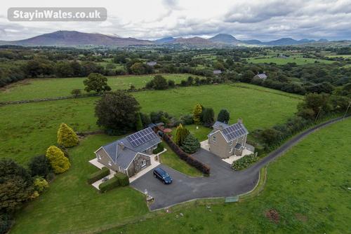 Aerial view of Rhos Ddu and Rhos Wen