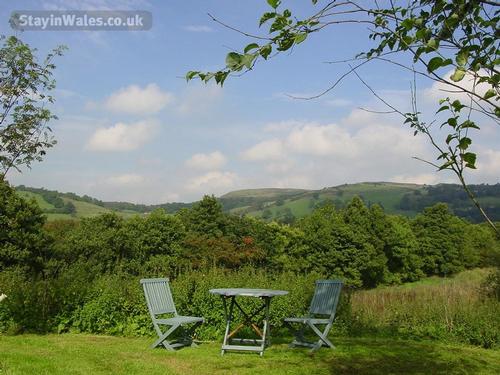 Banwy Valley view from the kitchen door