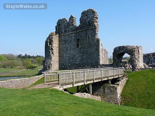 The dramatic ruins of the 12th Century Ogmore Castle - just 5 mins away from Slade.