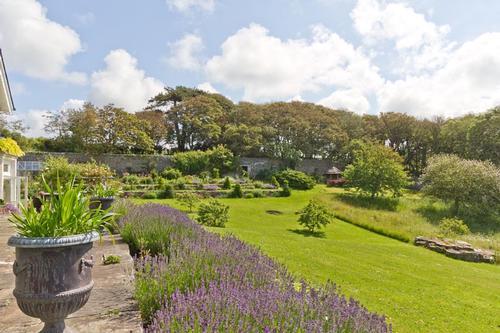 The stunning landscaped garden at Slade.