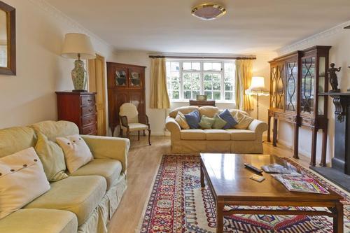 The large lounge at Slade Cottage.