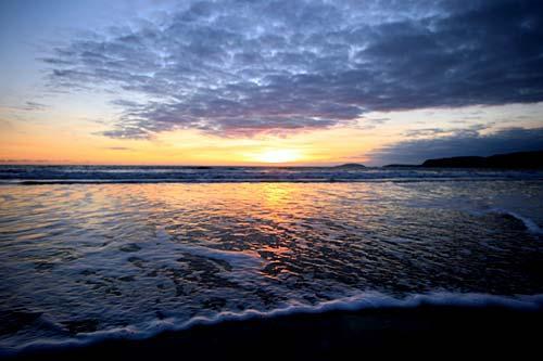 Sunset over Cardigan Bay