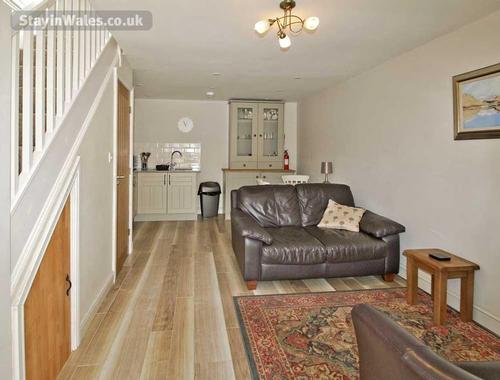 The open-plan living area