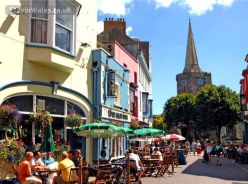 The town centre is pedestrianised to add to your relaxation