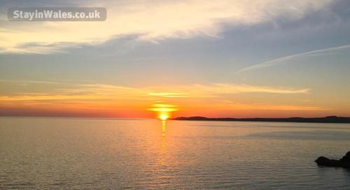 Sunset from the island