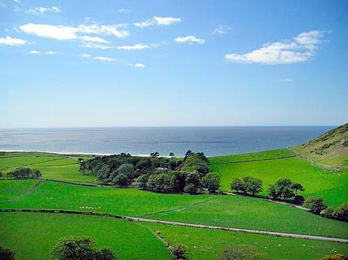 Sea view over Llanfendigaid Estate