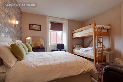 Family room with superking and bunk twin beds