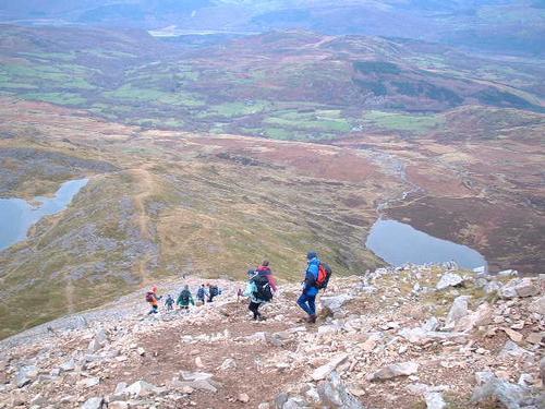 Descending from Cader Idris