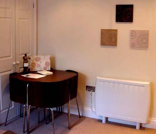 The dining area