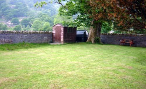The large rear garden