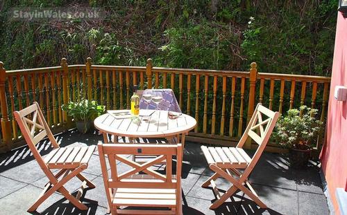 Maes y ffynnon garden terrace