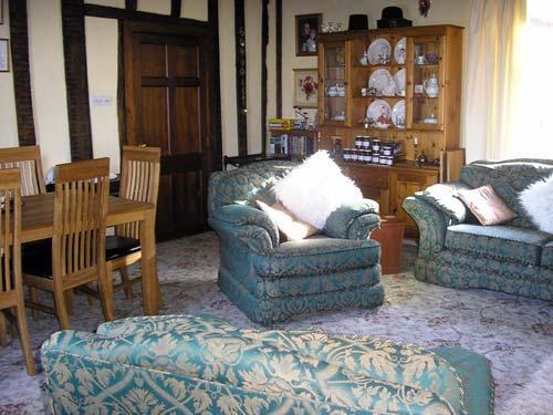 The guest lounge and dining room