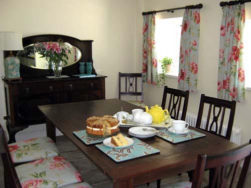 The dining area