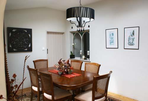 The dining room
