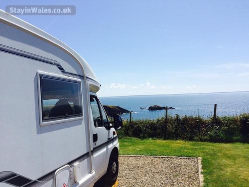 View from pitch 7. Touring caravan field.