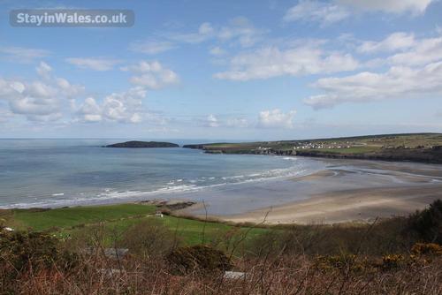 Poppit Sands from Coastal Path
