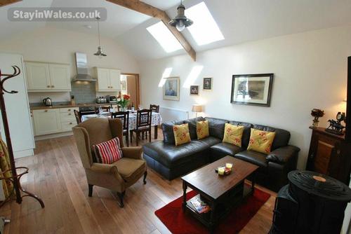 The Stables kitchen, dining and living room