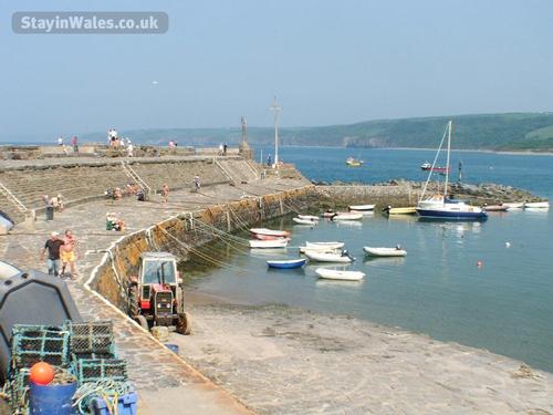 Fresh fish at the nearby friendly fishing village of New Quay