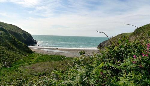 No roads lead to Cwmsilio beach, a real hidden gem.