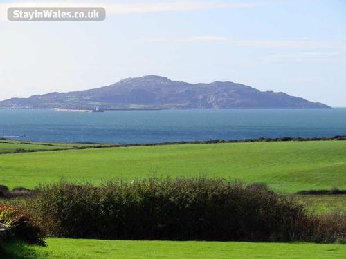 View to Holyhead Mountain from Moranedd