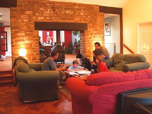 View from the sitting area through to dining room