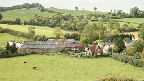 A view of the Rockfield Studios property with the Coach House situated at the very top of the drive