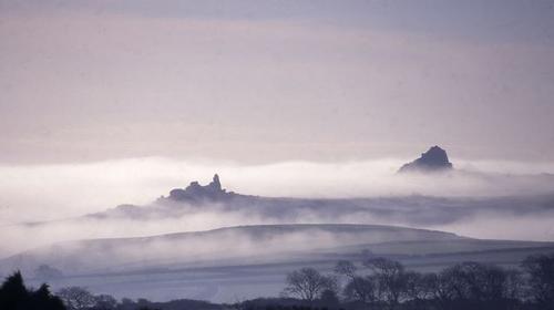 The hotel overlooks Castle Rocks