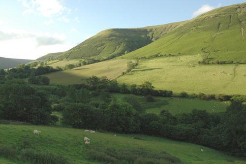View up the Capel-y-Ffin valley