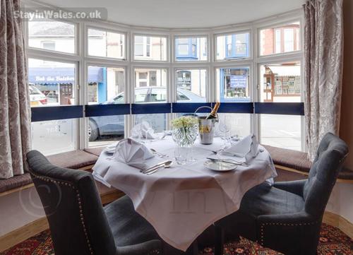 A table in the restaurant