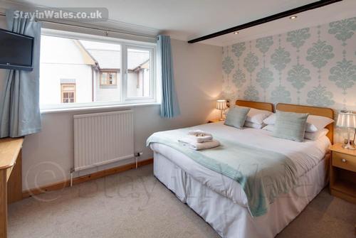 A double bedroom at the Elan Hotel, Rhayader