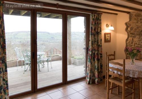 French doors to terrace