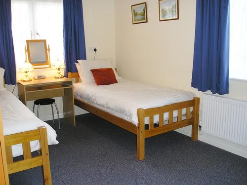 One of the twin bedrooms