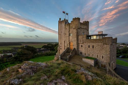 Roch Castle, Pink Skies