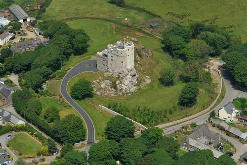 Roch Castle, Aerial View, Pembrokeshire