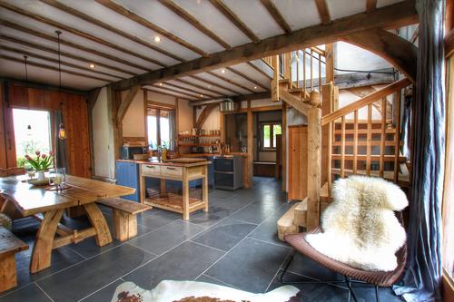 Hand-built interiors, full of natural materials