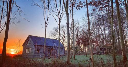 Sunset at Cruckbarn