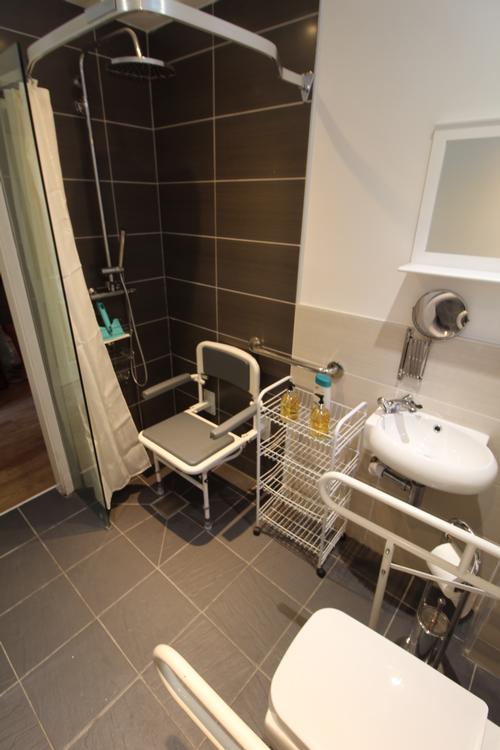 Ground floor accessible shower