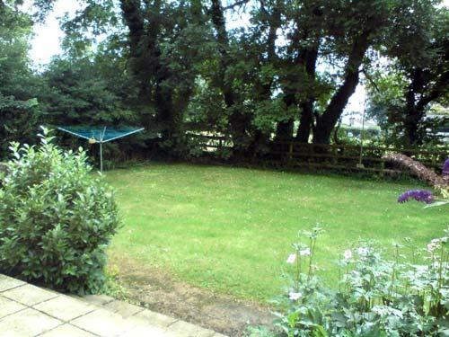 The caravan stands in its own secluded private garden