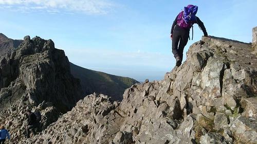On Crib Goch