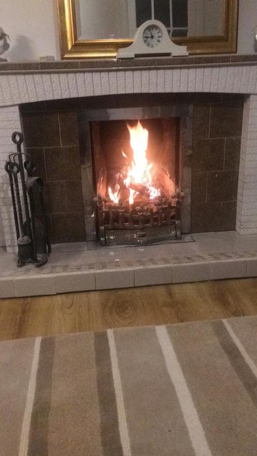 A real fire