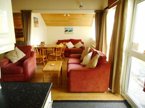 Pine Chalet living area